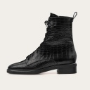 Tzava Boots, black croco